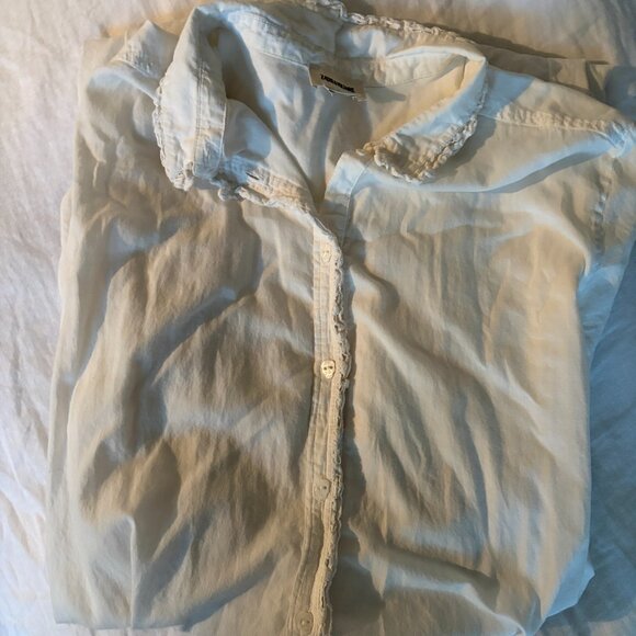 Zadig & Voltaire white long dress with skull button (size L) - Picture 5 of 5